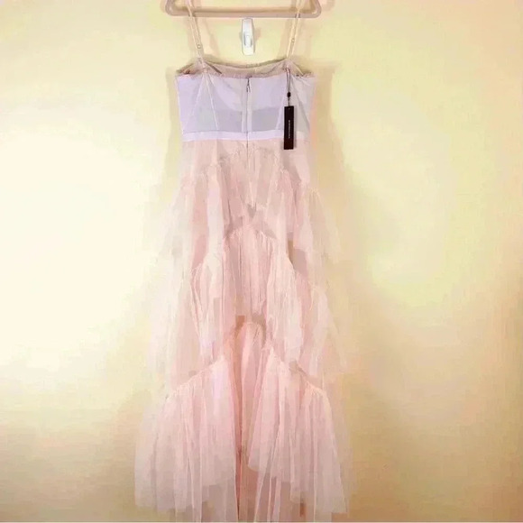 NWT BCBGMAXAZRIA Pink/Mauve Corset Tulle Tier “Taylor Swift” Gown Dress Size 12 - Picture 10 of 16